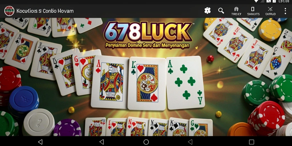 Tampilan gameplay seru dari 678LUCK saat bermain domino.