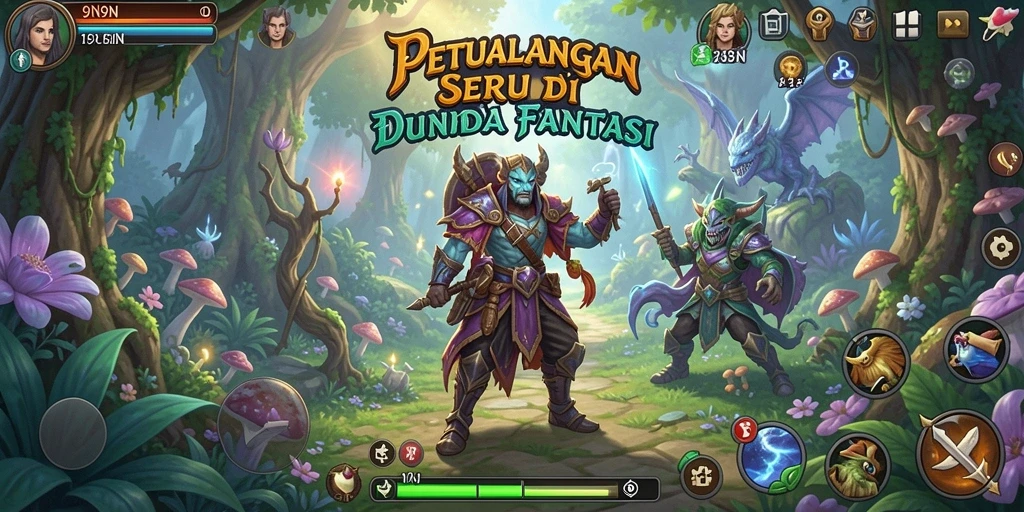 Tampilan gameplay seru dalam dunia petualangan 9N9N.