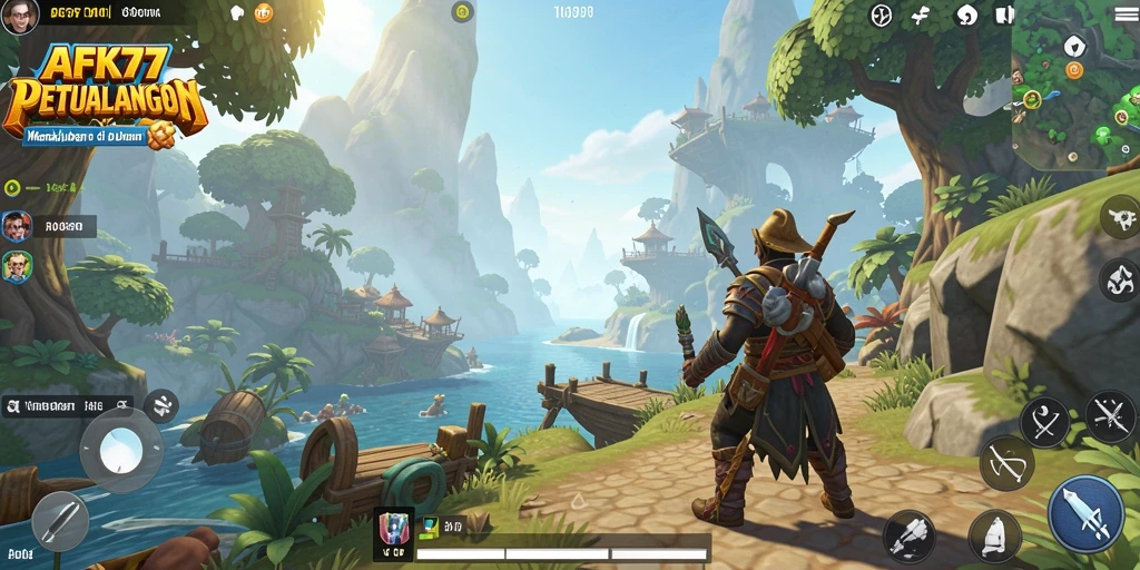 Gameplay Open World AFK77 yang penuh petualangan dan eksplorasi.