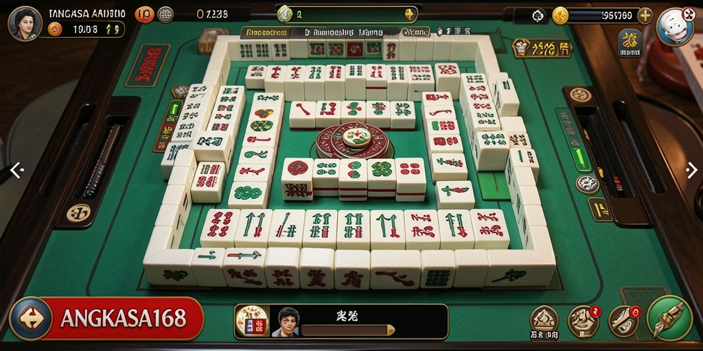 Gameplay seru dari ANGKASA168 menampilkan momen menyenangkan saat bermain Mahjong.