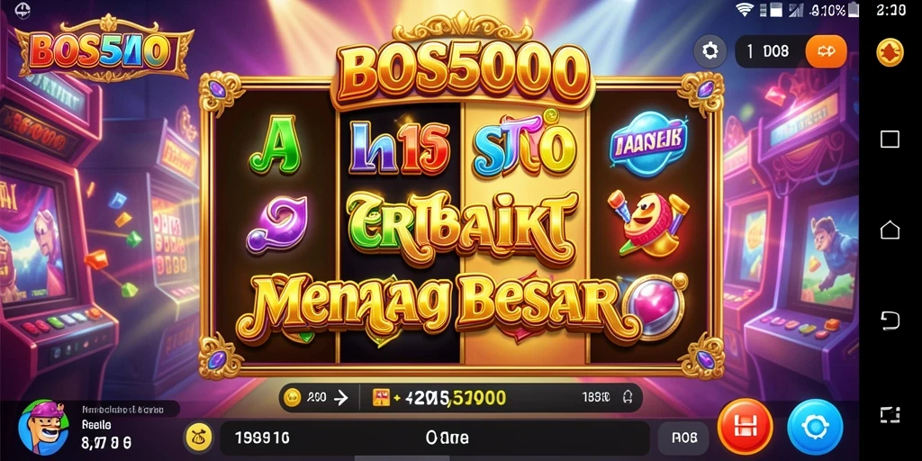Screenshot utama BOS5000 menunjukkan gameplay yang seru dan menegangkan.