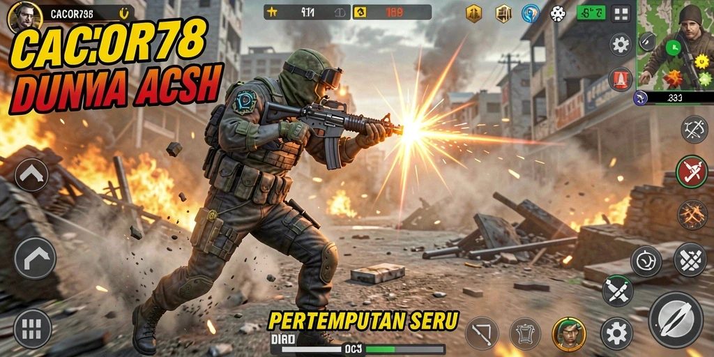 Tampilan gameplay seru dari CACOR78 dengan aksi menegangkan.