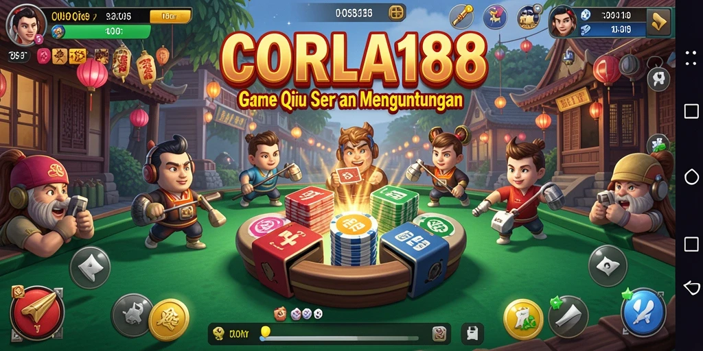 Tampilan permainan QiuQiu yang seru dan kompetitif di CORLA188.
