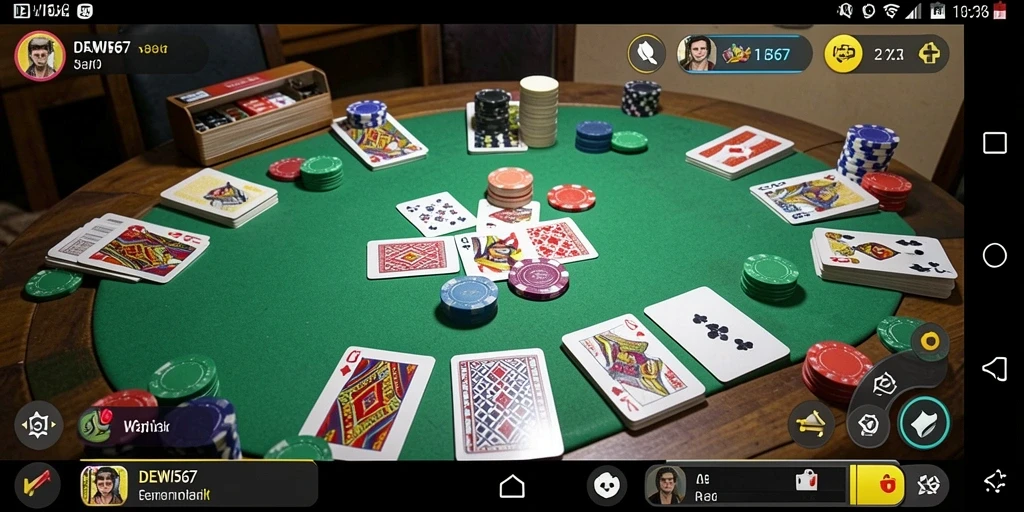 Screenshot gameplay menyenangkan dari DEWI567, game Gaple favorit.