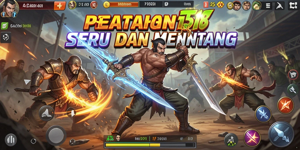 Gameplay GACOR518 menampilkan pertarungan yang intens dan mengasyikkan.