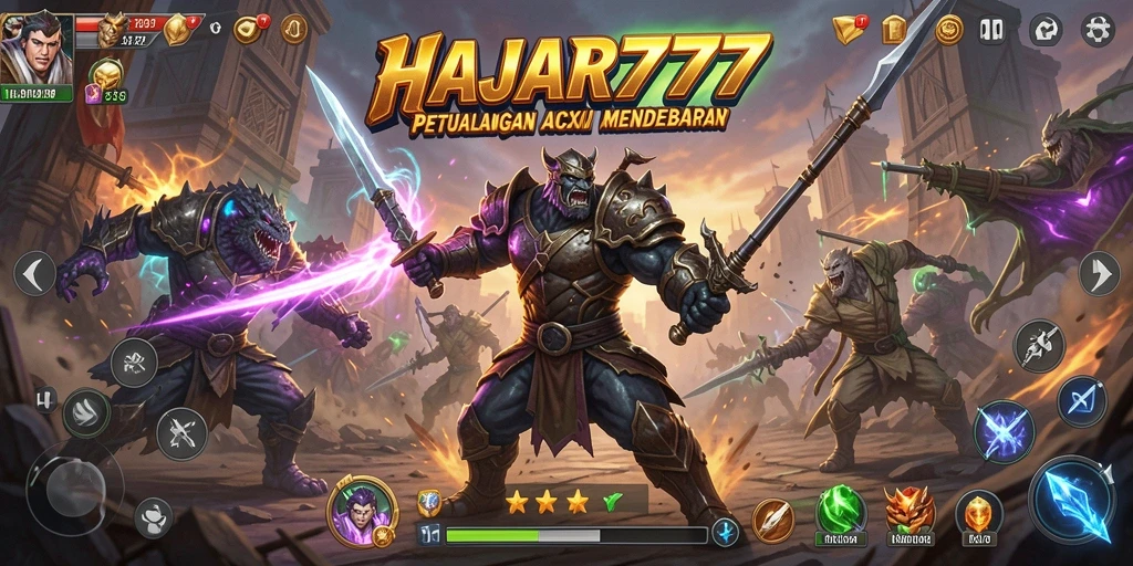 Gameplay Action yang mendebarkan dan penuh tantangan di HAJAR777.