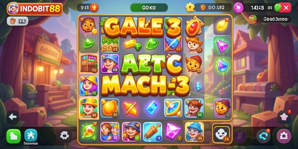 Gameplay seru INDOBIT88 yang menantang dan penuh warna.