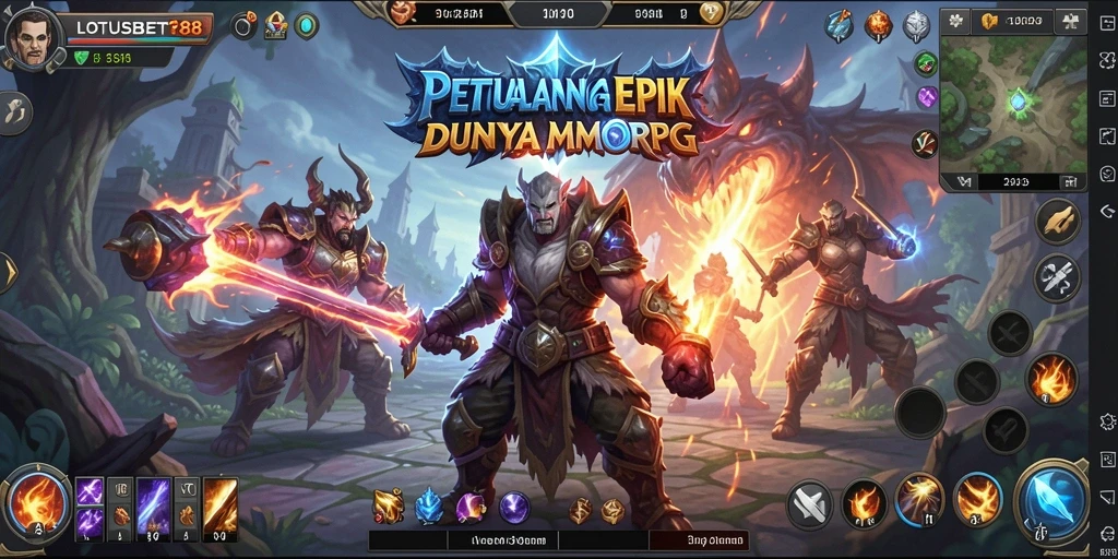 Gameplay LOTUSBET88 yang menarik dan penuh aksi di dunia MMORPG.