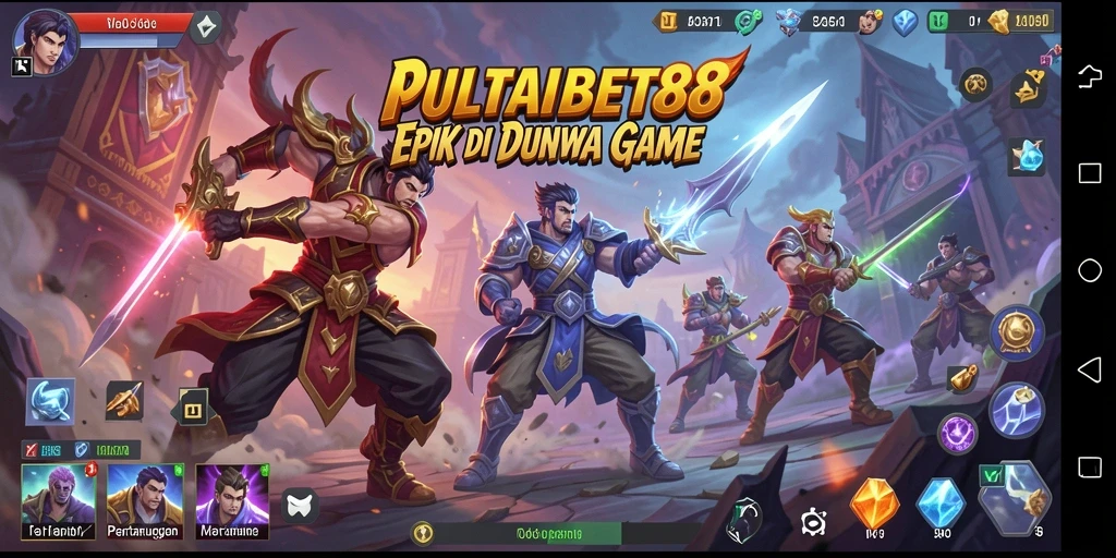 Screenshot MULTIBET88 menunjukkan karakter bertarung dalam arena seru.