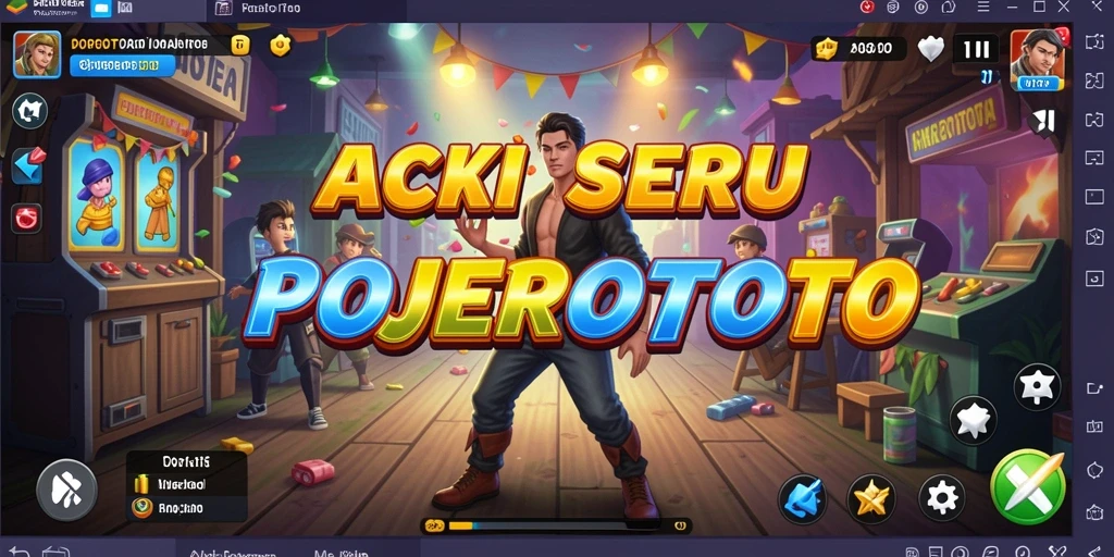 Tampilan seru gameplay POJEROTOTO dalam aksi penuh.