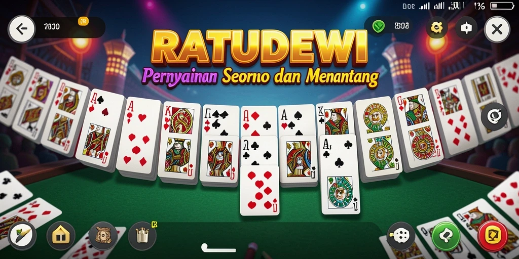 Tampilan gameplay dominonya yang seru dan menantang.