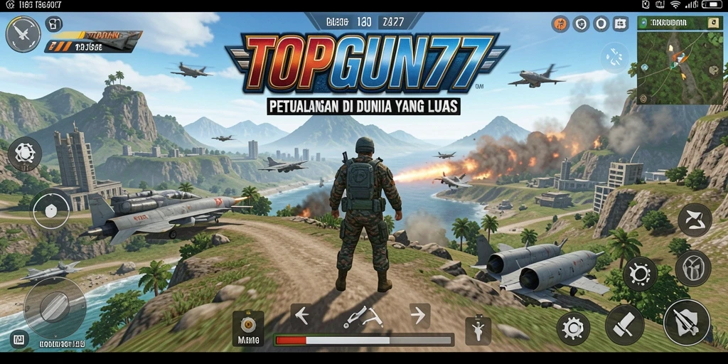 Tangkapan layar gameplay yang menunjukkan petualangan eksploratif di dunia Open World.