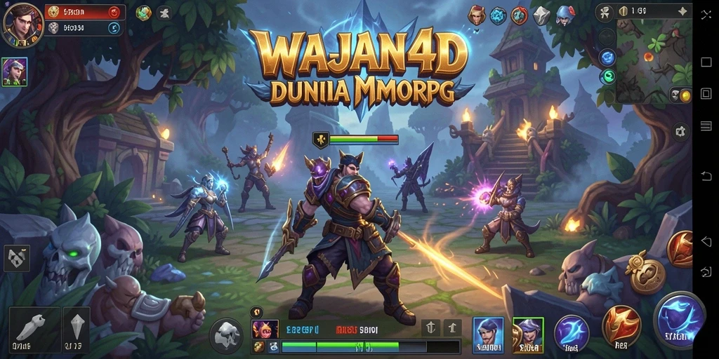 Tampilan gameplay seru di dunia fantasi WAJAN4D.